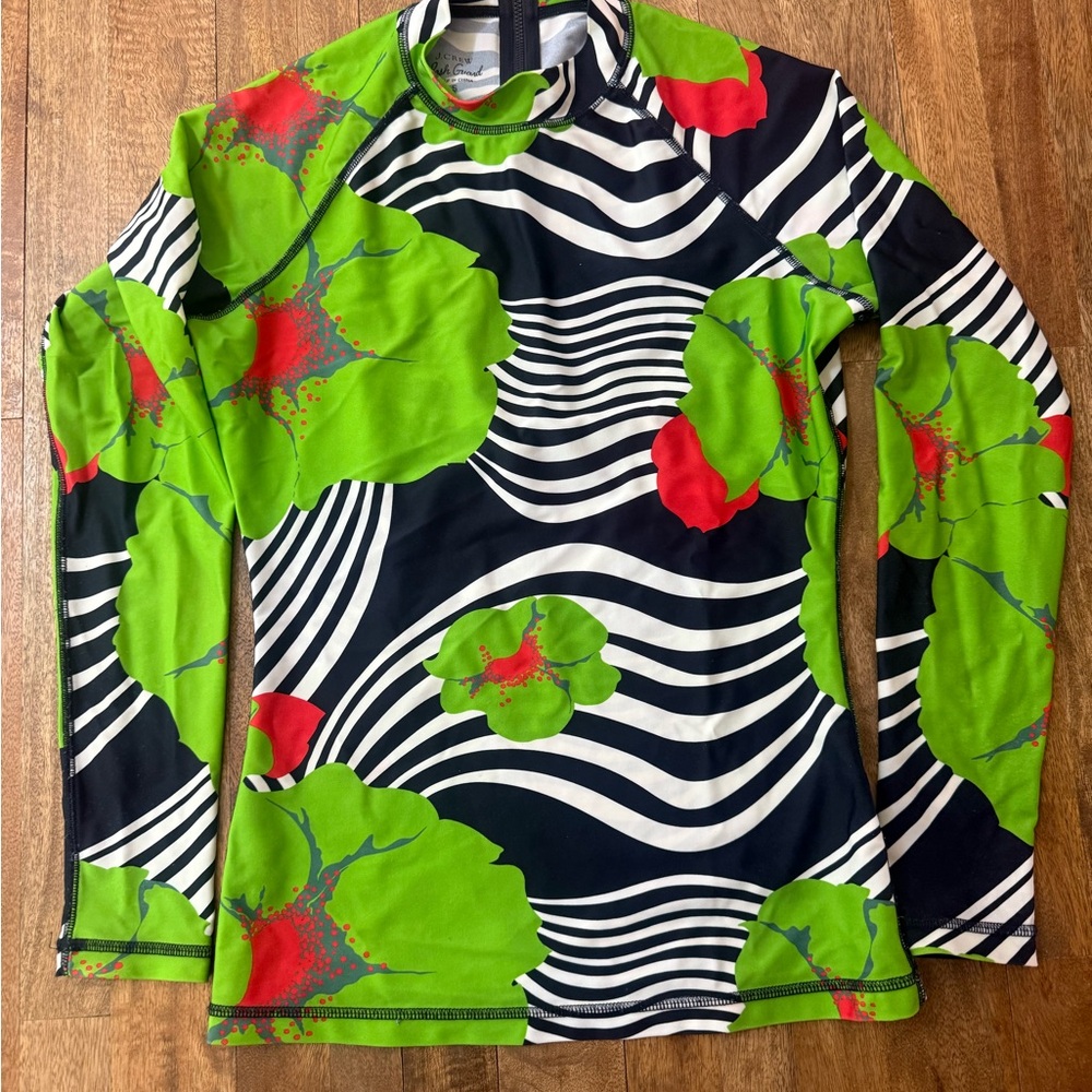 J. Crew Ratti Bikini Rashguard Set Small - Picture 2 of 15